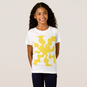 Heart - Lemon Yellow and White T-Shirt