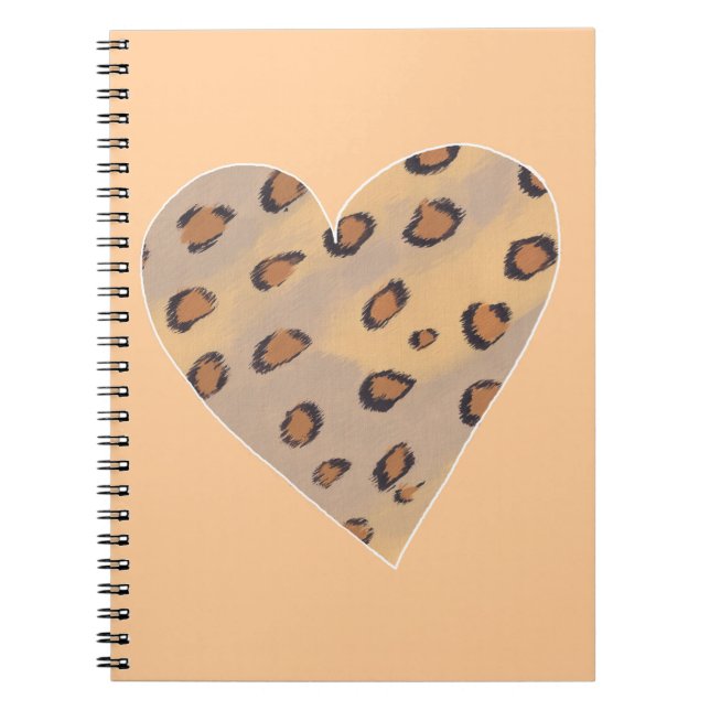 Heart Leopards, Custom Notebooks (Front)
