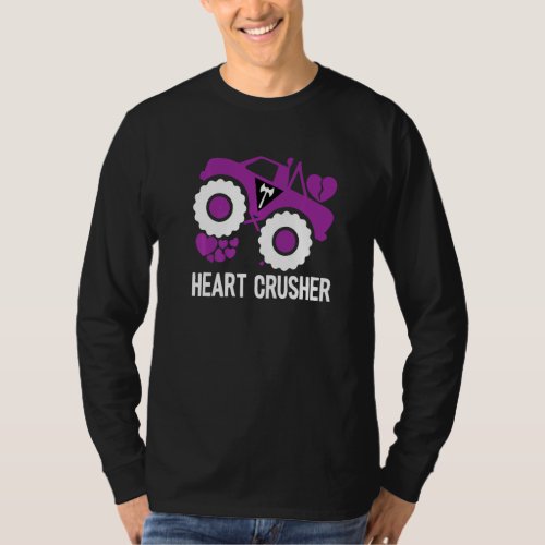 Heart Lesbian Crusher Lgbt Q Cool Pride Flag Color T_Shirt