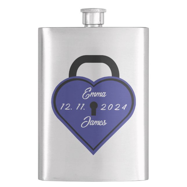 Heart lock flask (Front)