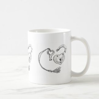 Heart Lock & Key Coffee Mug