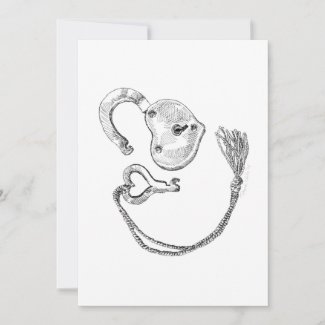 Heart Lock & Key Invitation