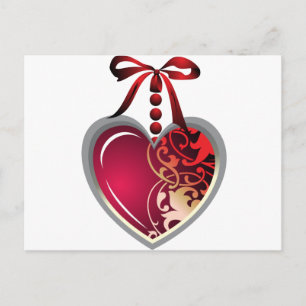 Heart Locket Postcard