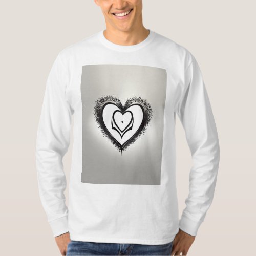 Heart logo on t shirt 