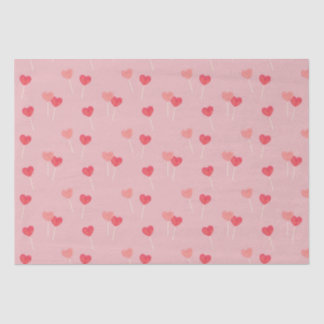 Heart Lollipop Valentine Love Tissue Paper