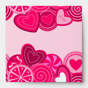 Heart Lollipops Design Envelope