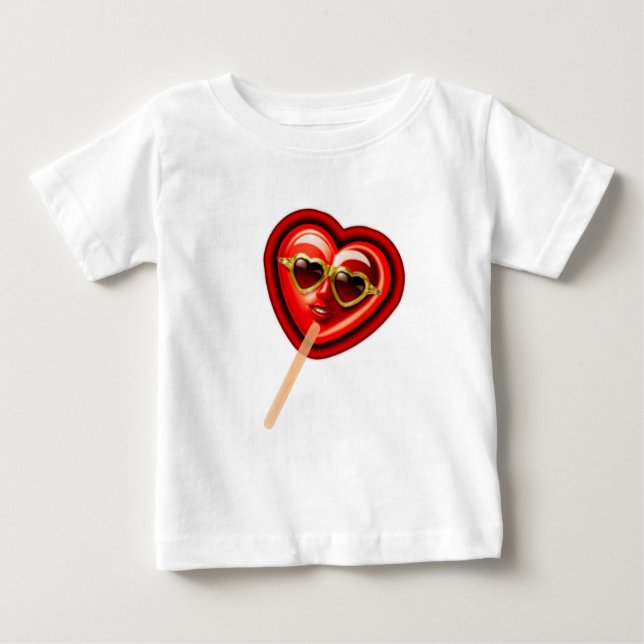 Heart Lolly  Baby T-Shirt (Front)