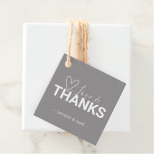 Heart Love and Thanks Favor Tags