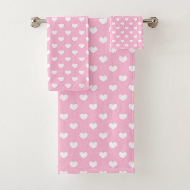 Heart Love Bath Towel Set (Insitu)