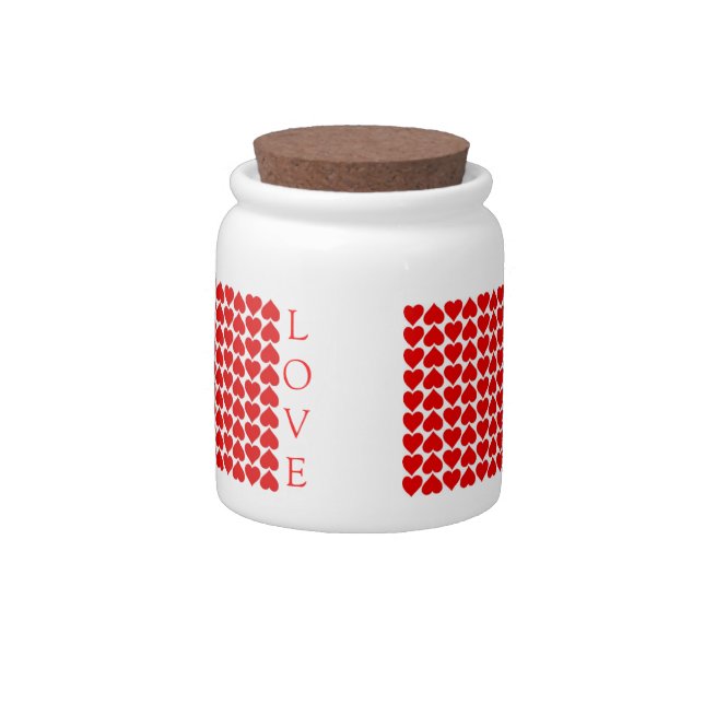 Heart Love Candy Jar (Back)