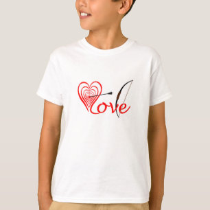 heart love disk with arrow and bow T-Shirt
