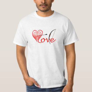 heart love disk with arrow and bow T-Shirt