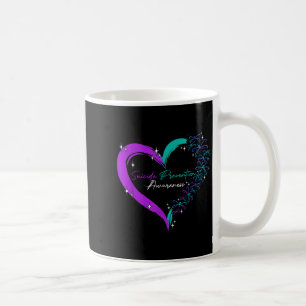 Heart Love Dragonfly Suicide Prevention Awareness Coffee Mug
