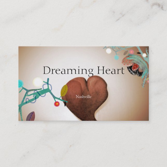 Heart Love Dreaming Business Card (Front)
