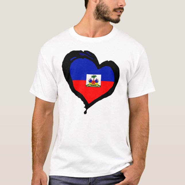 heart Love Haiti T-Shirt (Front)