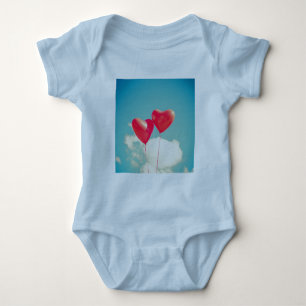 heart love hearts custom personalize Anniversaries Baby Bodysuit