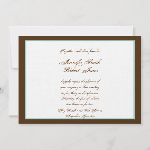 Heart Love Knot Western Wedding Invitation