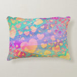 Heart Love Pattern Pastel Design Accent Pillow<br><div class="desc">Lovely Hearts Composing by EDDA Fröhlich / EDDArt | Happy feeling for gifts in Love | For more Products & Designs feel free to contact me: contact@eddart.de or have a look here: www.zazzle.com/store/prettypatternarts and here: www.zazzle.com/store/eddartshop and here: www.zazzle.de/store/eddartiful | Spread your LOVE Message!</div>