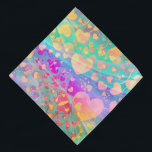 Heart Love Pattern Pastel Design Bandana<br><div class="desc">Lovely Hearts Composing by EDDA Fröhlich / EDDArt | Happy feeling for gifts in Love | For more Products & Designs feel free to contact me: contact@eddart.de or have a look here: www.zazzle.com/store/prettypatternarts and here: www.zazzle.com/store/eddartshop and here: www.zazzle.de/store/eddartiful | Spread your LOVE Message!</div>
