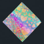 Heart Love Pattern Pastel Design Bandana<br><div class="desc">Lovely Hearts Composing by EDDA Fröhlich / EDDArt | Happy feeling for gifts in Love | For more Products & Designs feel free to contact me: contact@eddart.de or have a look here: www.zazzle.com/store/prettypatternarts and here: www.zazzle.com/store/eddartshop and here: www.zazzle.de/store/eddartiful | Spread your LOVE Message!</div>