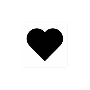 Heart Love Rubbir Stamp
