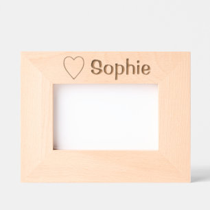 Heart Love Sophie (Name) Engraved Frames