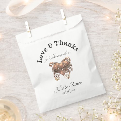 Heart Love & Thanks Favor Bag