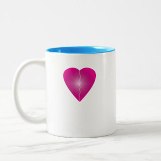 Heart love Two-Tone coffee mug