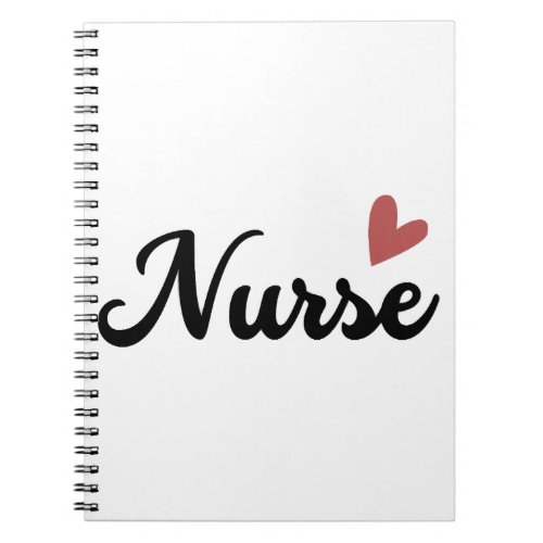 Heart Love Valentine Nurse Notebook
