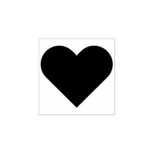 Heart Love Valentines Day DIY Art Craft Maple Wood Rubber Stamp