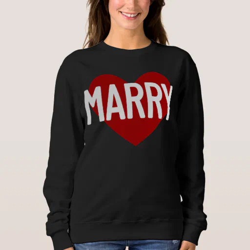 Heart Love Will You Marry Me Group Tees Word Marry