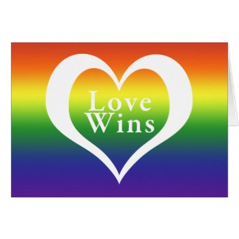 Heart Love Wins Rainbow by erinphotodesign at Zazzle