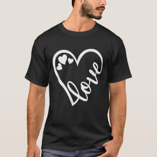Heart, Love, Women & Girls Valentine_s Day T-Shirt