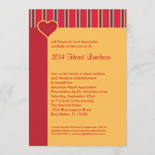 Heart Luncheon Fundraising Event Invitation