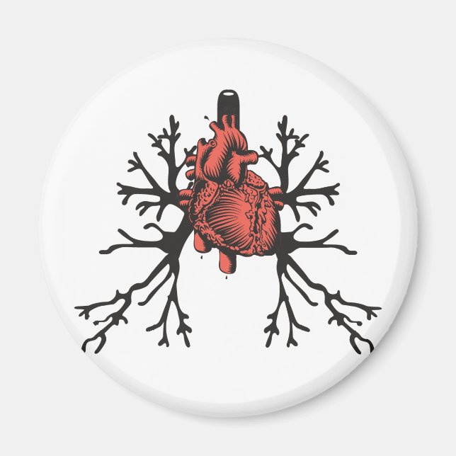 Heart & Lungs Magnet (Front)