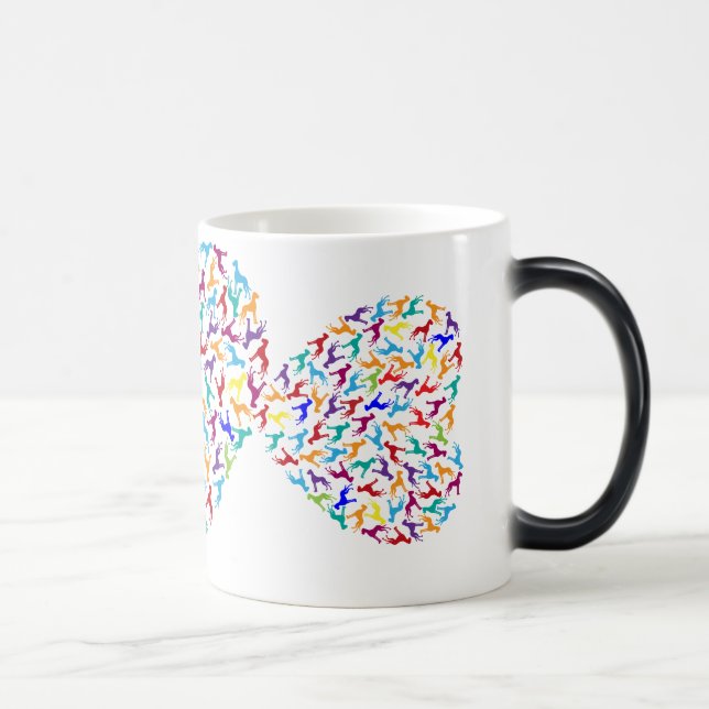 Heart made of Great Danes Color Morph Mug (Right)