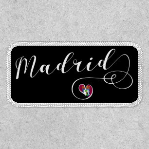 Heart Madrid, Spanish, Madrid Flag Patch