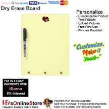 Heart Magic Yellow Dry Erase Board Vertical