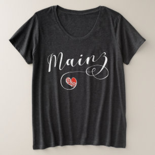 Heart Mainz, I Love Mainz, Meenz Plus Size T-Shirt