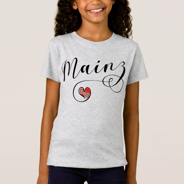 Heart Mainz, I Love Mainz, Meenz T-Shirt (Front)