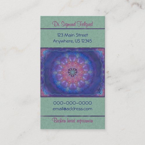 Heart Mandala Standard Card Business Cards