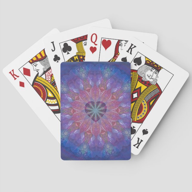 Heart Mandala Poker Cards (Back)