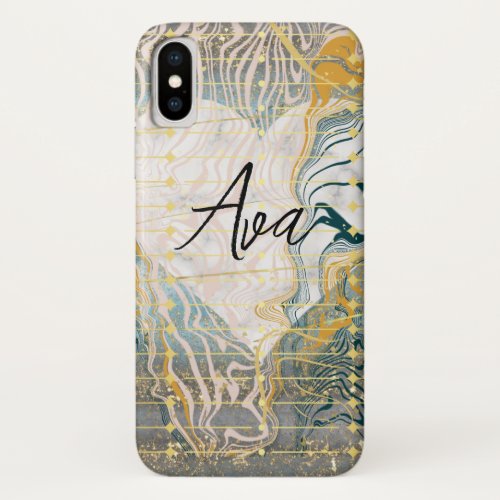 Heart  Marble iPhone XS Case