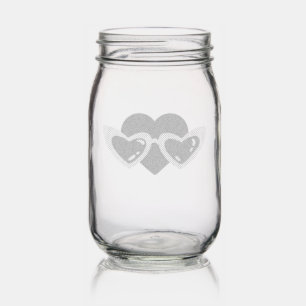 Heart Mason Jar