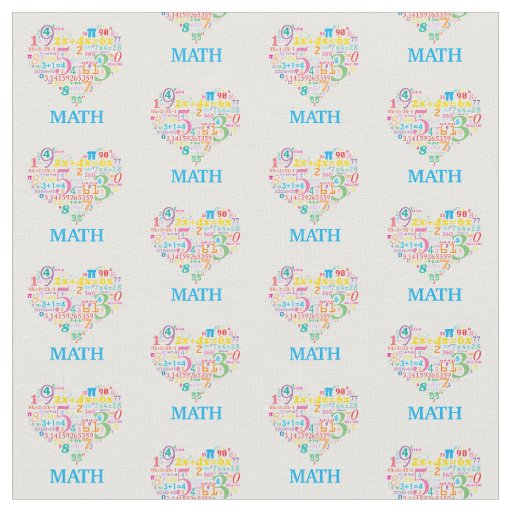 Heart Math Fabric