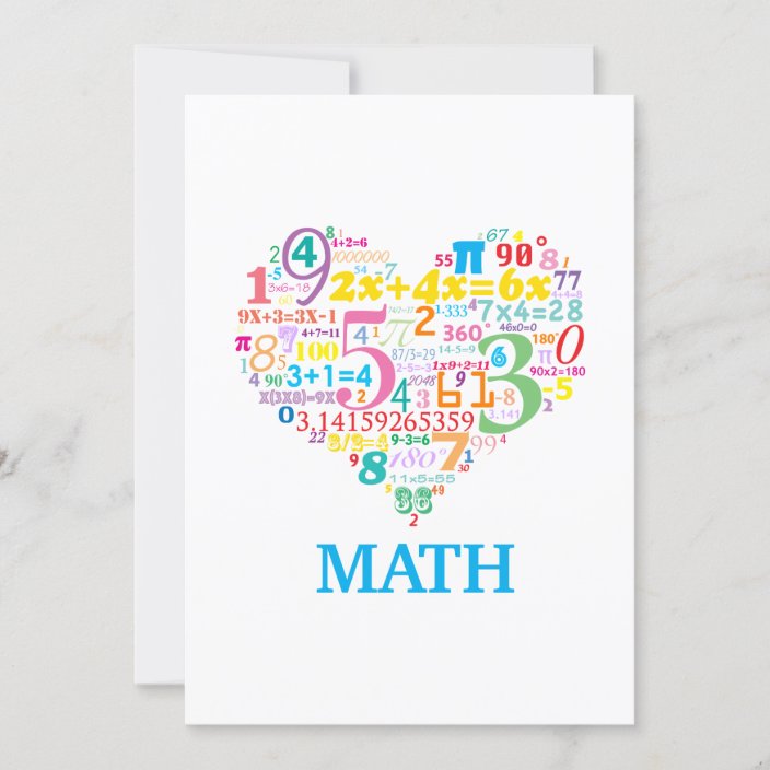 Heart Math Invitation | Zazzle.com