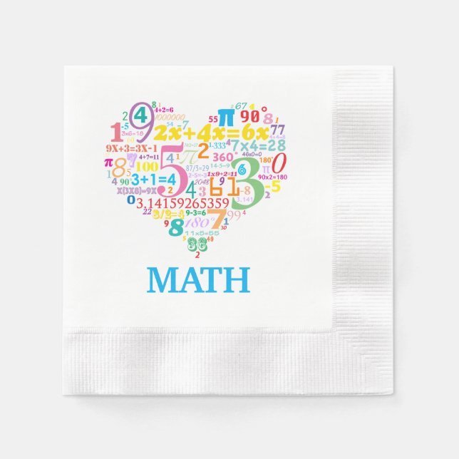 Heart Math Napkins (Front)
