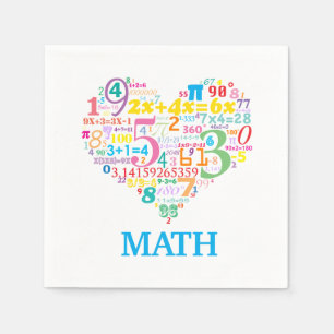 Heart Math Napkins