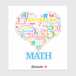 Heart Math Sticker