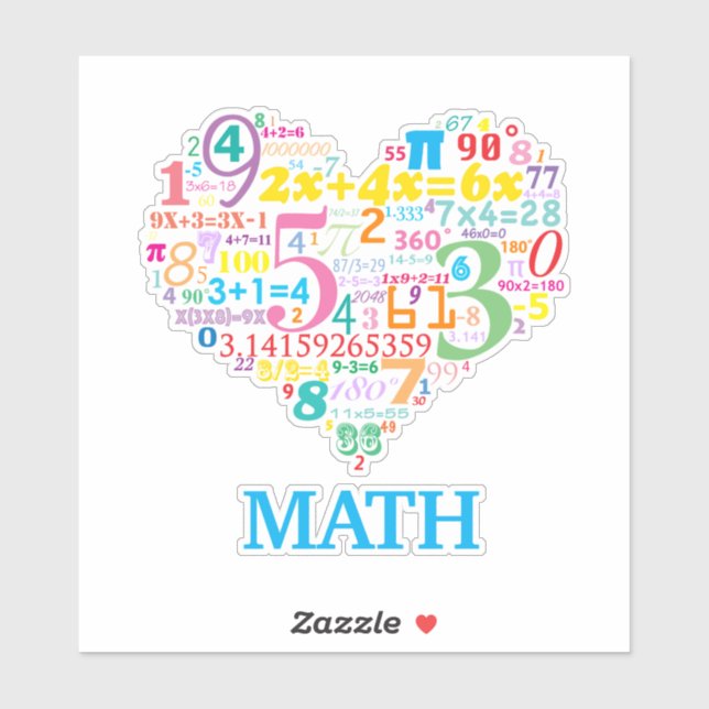 Heart Math Sticker (Sheet)